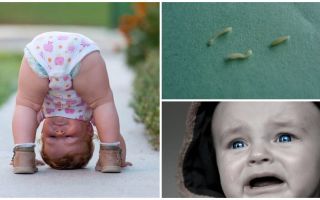 Symptomen en behandeling van wormwormen bij een kind